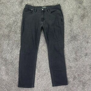 DU/ER L2X Relaxed Taper Black Charcoal Performance Denim Jeans Mens 36x32 Casual